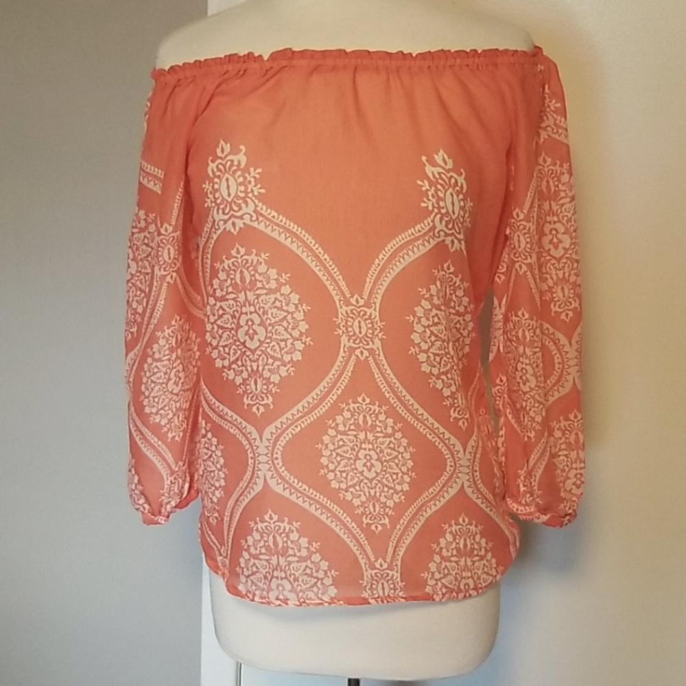 Top retro off shoulders S